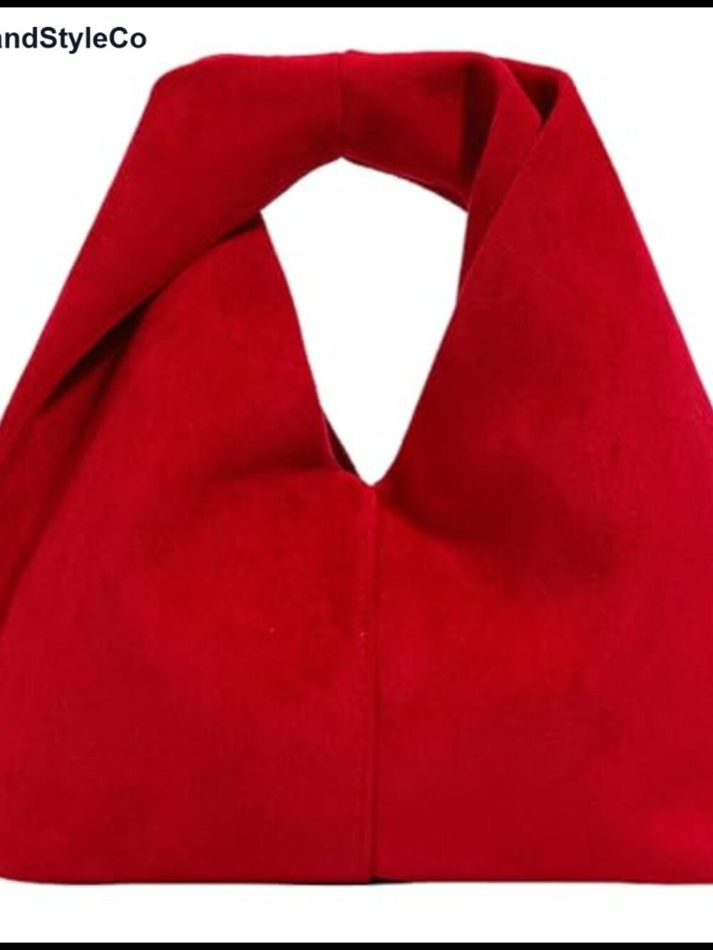 Suede Slouchy Tote Bag Women Crossbody Shoulder Pleated Hobo Handbag